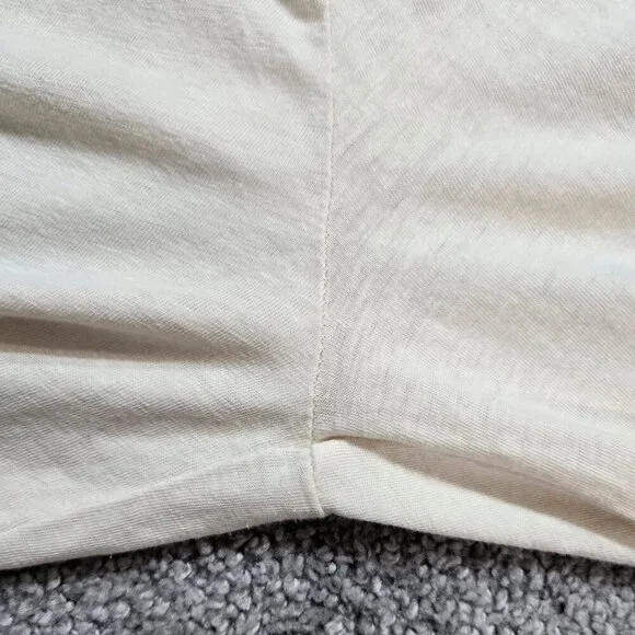 Pact Portside Organic Cotton Linen Cream Wide Leg Sleeveless Jumpsuit Lagenlook - Picture 11 of 12